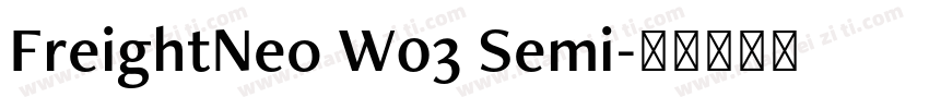 FreightNeo W03 Semi字体转换